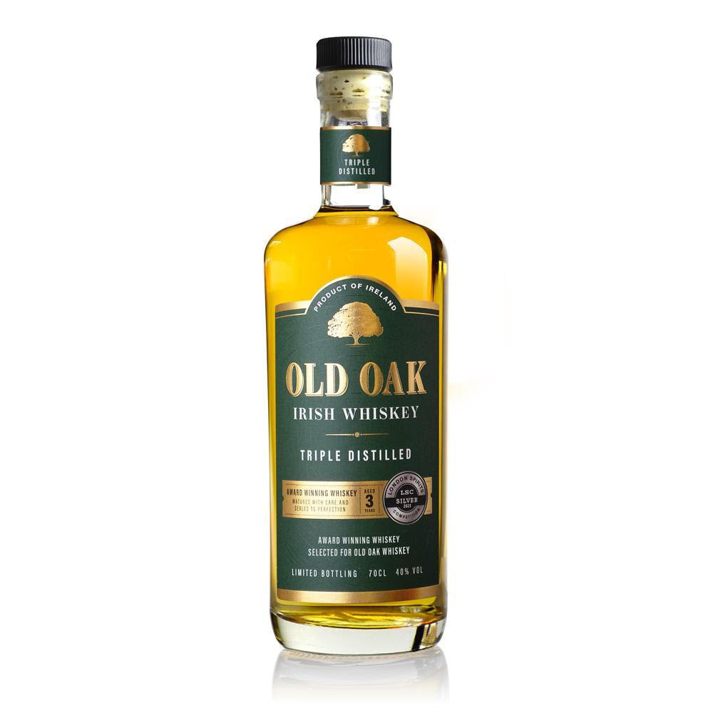 Old Oak Irish Whiskey 3 year Old
